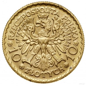 10 zloty, 1925, Warsaw; coin struck to commemorate the 9th...