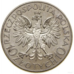 10 gold, 1933, Warsaw; Jan III Sobieski - 250th roc...