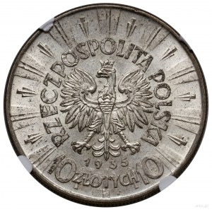 10 zloty, 1935, Warsaw; Józef Piłsudski; Kop. 3003,...