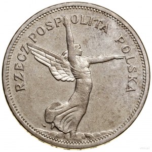 5 złotych, 1930, Warszawa; Nike; Kop. 2940 (R3), Parchi...