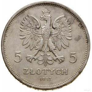 5 złotych, 1932, Warszawa; Nike; Kop. 2947 (R6), Parchi...