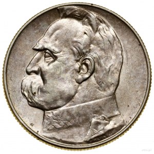 5 złotych, 1938, Warszawa; Józef Piłsudski; Kop. 2967 (...