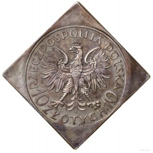 10 zloty clip, 1933, Warsaw; Romuald Traugutt - 70...