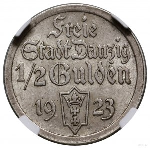 1/2 guldena, 1923, Utrecht; Koga; AKS 16, CNG 514.I, Ja...