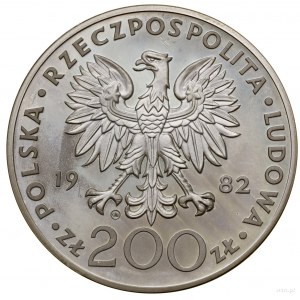 200 złotych, 1982, Szwajcaria; Jan Paweł II; Parchimowi...
