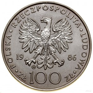 100 gold, 1986, Switzerland; John Paul II; Parchimowi...