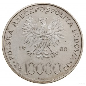 10.000 złotych, 1988, Warszawa; moneta wybita z okazji ...