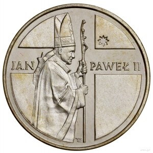 10,000 zloty, 1989, Warsaw; John Paul II - half-post...