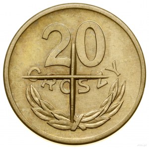 20 groszy, 1973, Warszawa; nominał 20 GROSZY - wybity s...