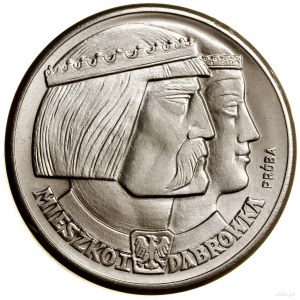 100 złotych, 1960, Warszawa; Mieszko i Dąbrówka- głowy ...