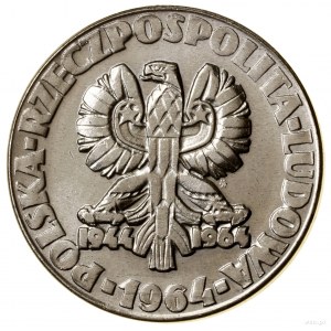 20 gold, 1964, Warsaw; tree (thick), on reverse....