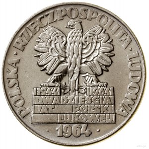 20 złotych, 1964, Warszawa; Nowa Huta - Płock - Turoszó...