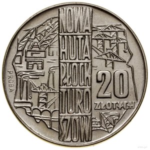 20 gold, 1964, Warsaw; Nowa Huta - Plock - Turoszó...