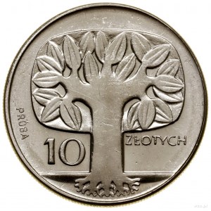 10 gold, 1964, Warsaw; Tree (small), on reverse ...