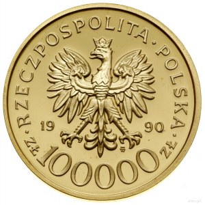 100.000 złotych, 1990, Warszawa; Solidarność 1980-1990;...