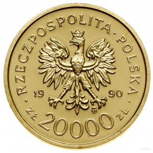 20.000 złotych, 1990, Warszawa; Solidarność 1980-1990; ...