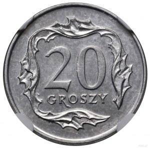 20 pennies, 2005, Warsaw, Poland; Parchimowicz P705f; sample te...