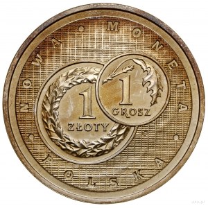 Złotogrosz medal (token), 1994, Warsaw; outstanding medal....