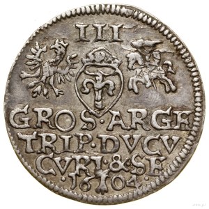 Troyak, 1604, Mitawa; troyak type with mint mark....