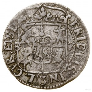 Półtorak, 1687, Mitawa; moneta z tytulaturą Jana III So...