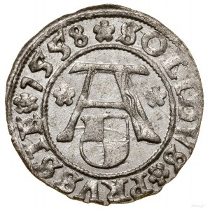 Szeląg, 1558, Królewiec; Kop. 3768 (R), Neumann 48, Slg...