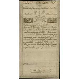 25 złotych, 8.06.1794; seria C, numeracja 32369, podpis...