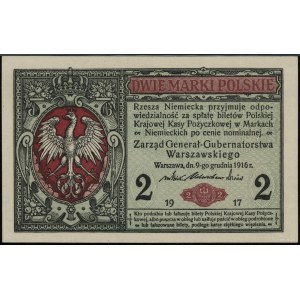 2 marki polskie, 9.12.1916; Generał, seria B, numeracja...