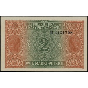 2 Polish marks, 9.12.1916; General, B series, numbering...