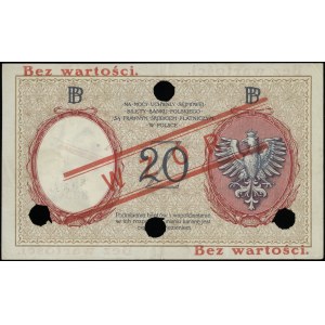 20 zloty, 28.02.1919; series A.11, numbering 051536, c...