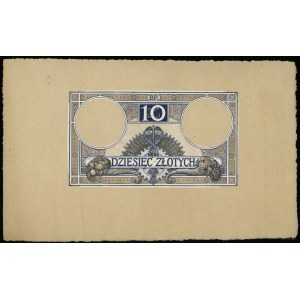 10 złotych, 1924; 5 odbitek technologicznych z różnych ...