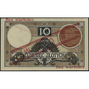 10 zloty, 15.07.1924; 2nd issue, series A, numbering 5....