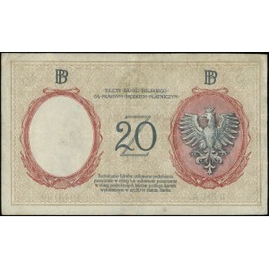 20 złotych, 15.07.1924; II Emisja, seria A, numeracja 4...