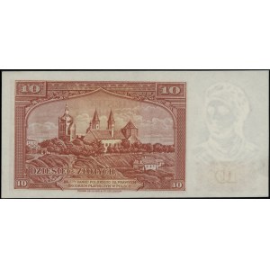 10 złotych, 15.08.1939; seria E, numeracja 172037; Luco...