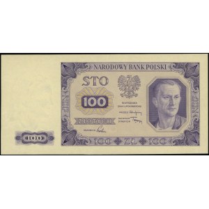 Próba kolorystyczna banknotu 100 złotych, 1.07.1948; be...