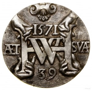Medal pamiątkowy, 1571 (?); Aw: Popiersie w lewo, z kró...
