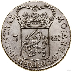 3 guldeny, 1794, Utrecht; Delmonte 1150, Purmer Ut. 71,...