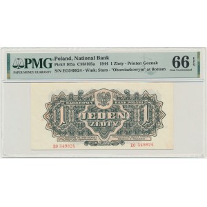 1 złoty 1944 ...owym - EO - PMG 66 EPQ