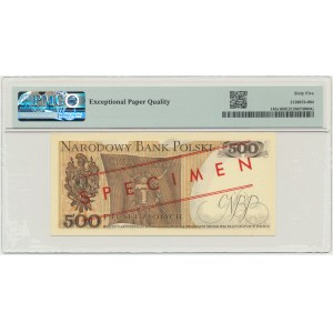 500 złotych 1976 - WZÓR - AF 0000000 - No.0146 - PMG 65 EPQ