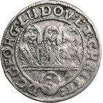 Silesia, Duchy of Liegnitz-Brieg-Wohlau, Georg III, Ludwig IV, Christian, 3 Kreuzer Brieg 1652 - RARE