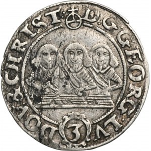 Silesia, Duchy of Liegnitz-Brieg-Wohlau, Georg III, Ludwig IV, Christian, 3 Kreuzer Brieg 1653
