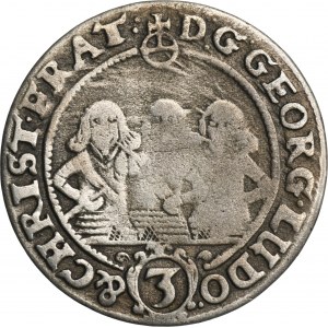 Silesia, Duchy of Liegnitz-Brieg-Wohlau, Georg III, Ludwig IV, Christian, 3 Kreuzer Brieg 1655