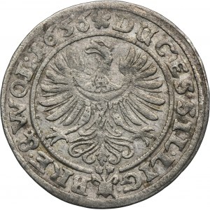 Silesia, Duchy of Liegnitz-Brieg-Wohlau, Georg III, Ludwig IV, Christian, 3 Kreuzer Brieg 1656 - VERY RARE