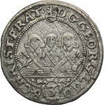 Śląsk, Księstwo Legnicko-Brzesko-Wołowskie, Jerzy III Brzeski, Ludwik IV Legnicki i Chrystian Wołowski, 3 Krajcary Brzeg 1657 - NIENOTOANY