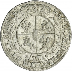 Augustus III of Poland, 6 Groschen Leipzig 1755 EC