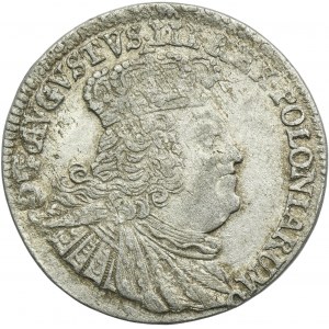 Augustus III of Poland, 6 Groschen Leipzig 1755 EC