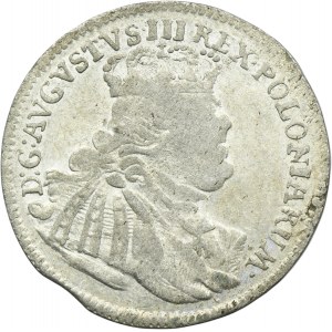 Augustus III of Poland, 6 Groschen Leipzig 1754 EC