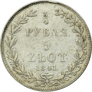 3/4 rouble = 5 zloty Warsaw 1841 MW