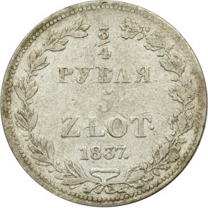 3/4 rubla = 5 złotych Warszawa 1837 MW