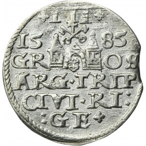 Stefan Batory, Trojak Riga 1585
