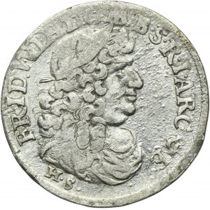 Germany, Brandenburg-Prussia, Friedrich Wilhelm, 6 Groschen Konigsberg 1683 HS